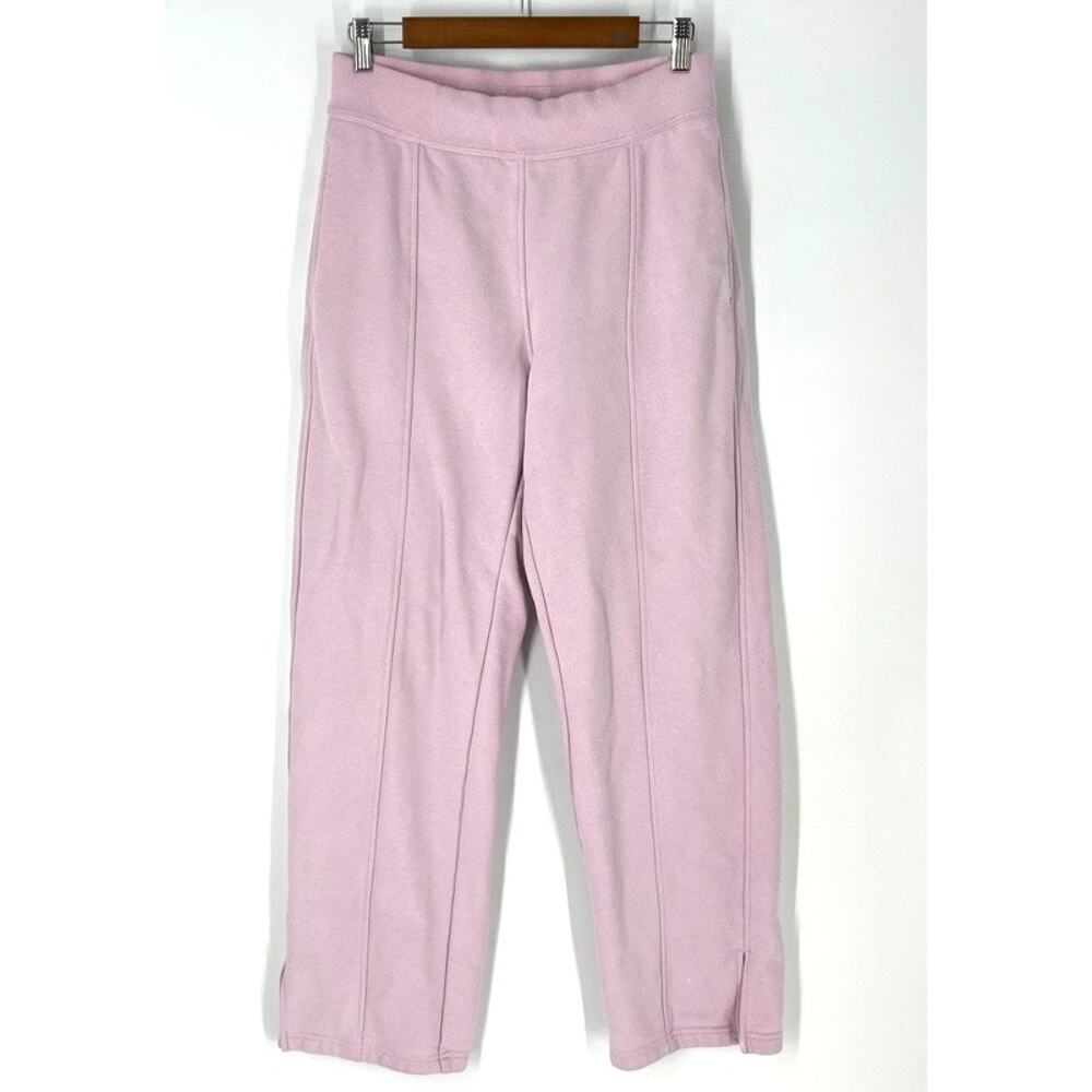 Alo High Waist Offline Straight Leg Sweatpants Pink Medium - Picture 2 of 11
